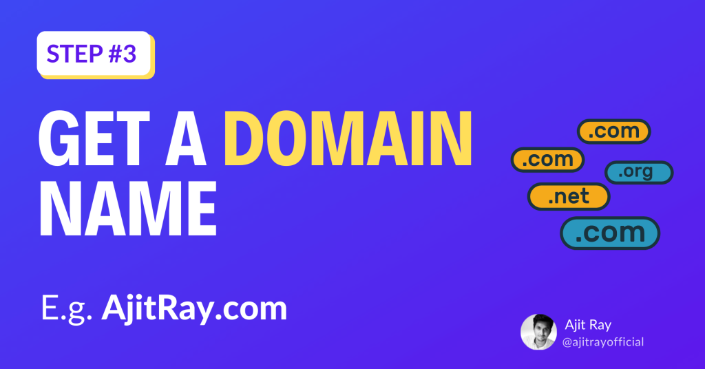 Step 3 Get a Domain Name